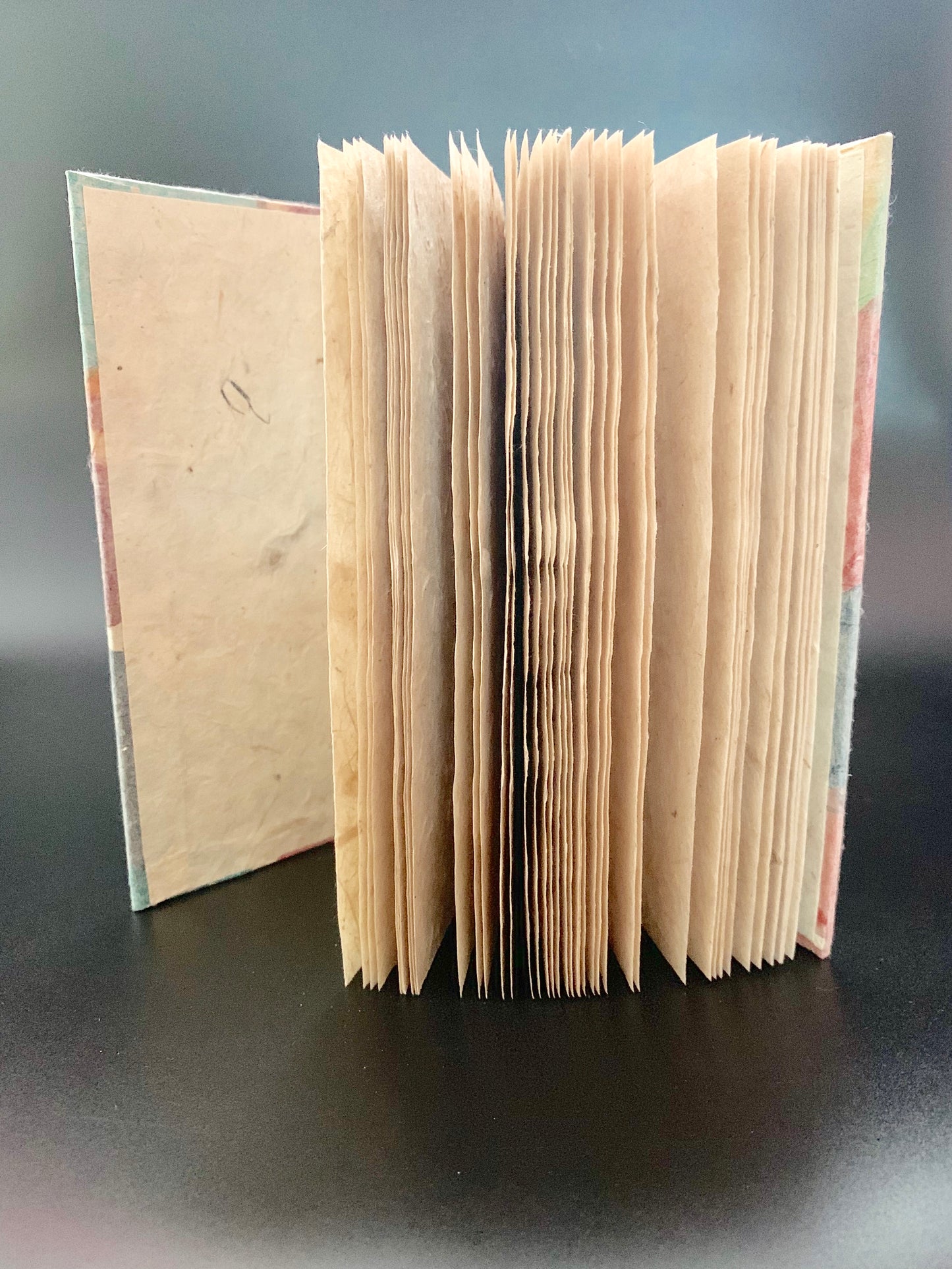 Personalised Natural Bodhi Skeleton Leaf Collage Journal / Notebook