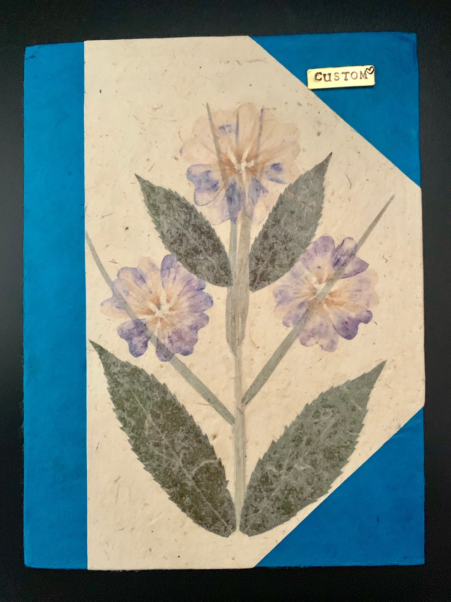 Personalised Natural Flower Journal / Notebook