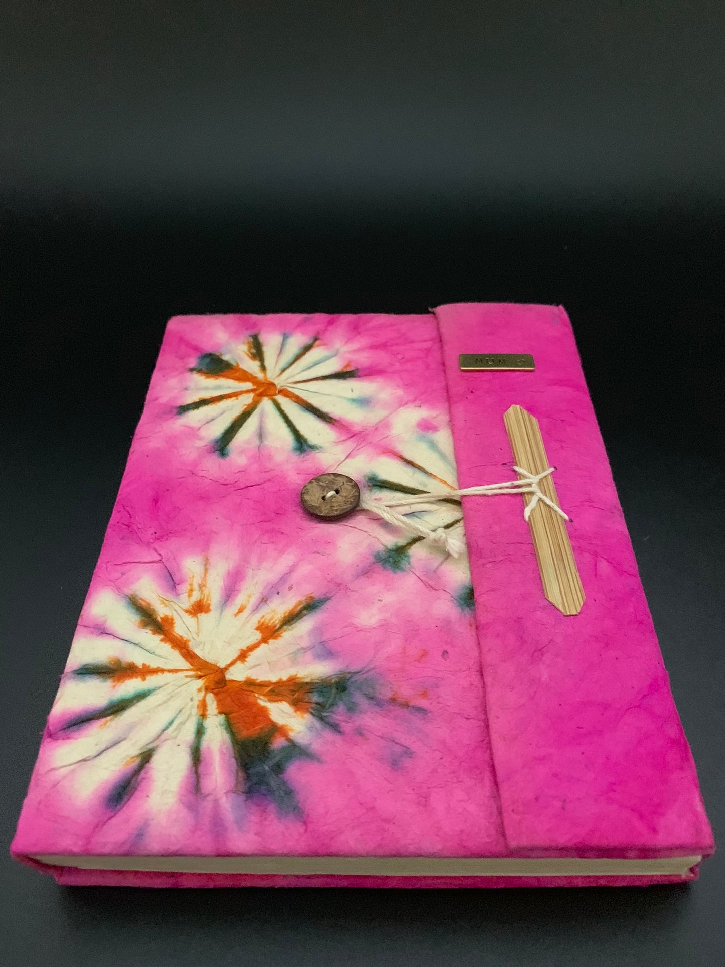 Personalised Tie Dye Lock Journal / Notebook