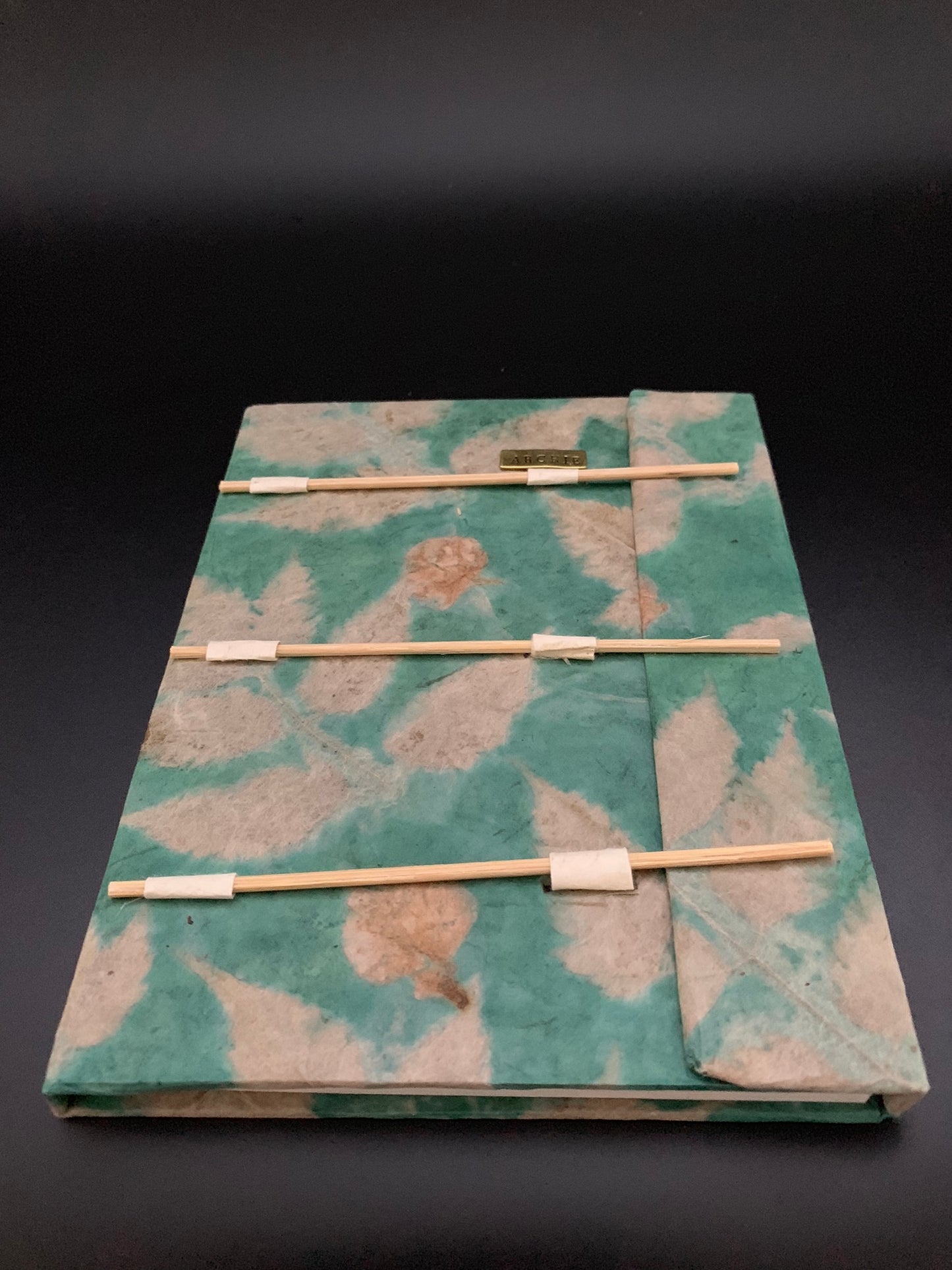 Personalised Natural Dry Leaf Journal / Notebook