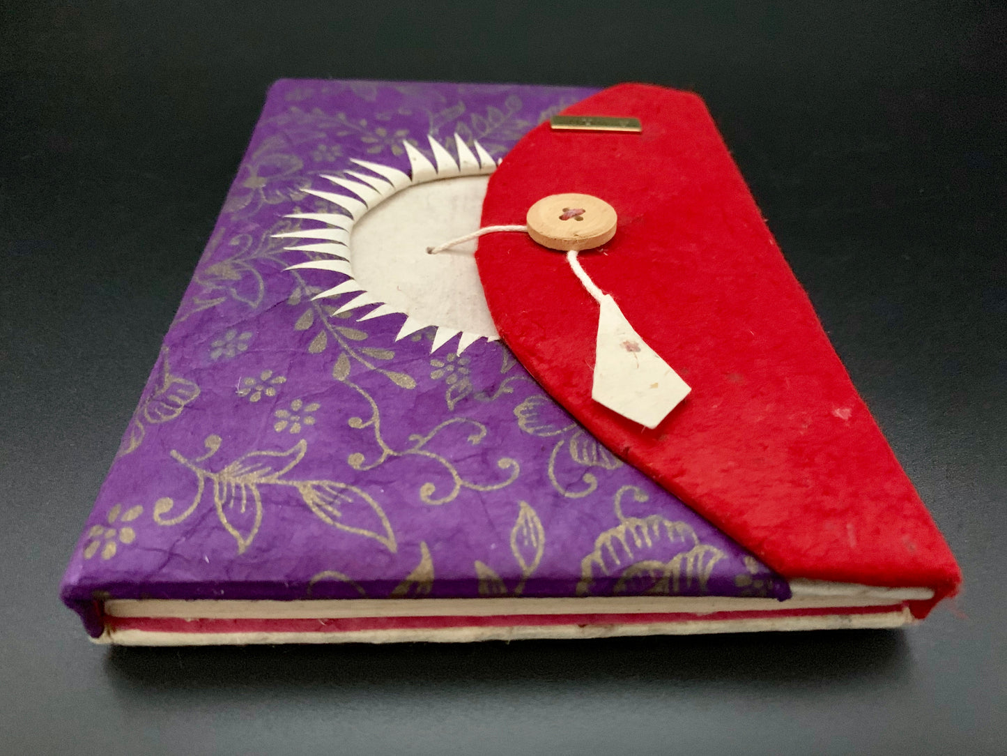 Personalised Gold Floral Print Lock Journal / Notebook