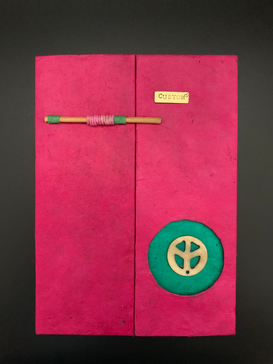 Personalised Peace Slide Lock Journal / Notebook