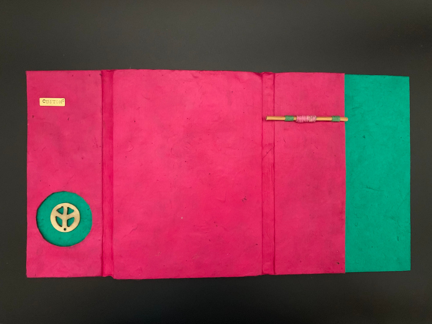 Personalised Peace Slide Lock Journal / Notebook