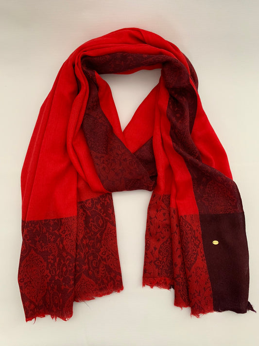 Handmade Personalised Initials 100% Cashmere Patterned Scarf - Konmay London