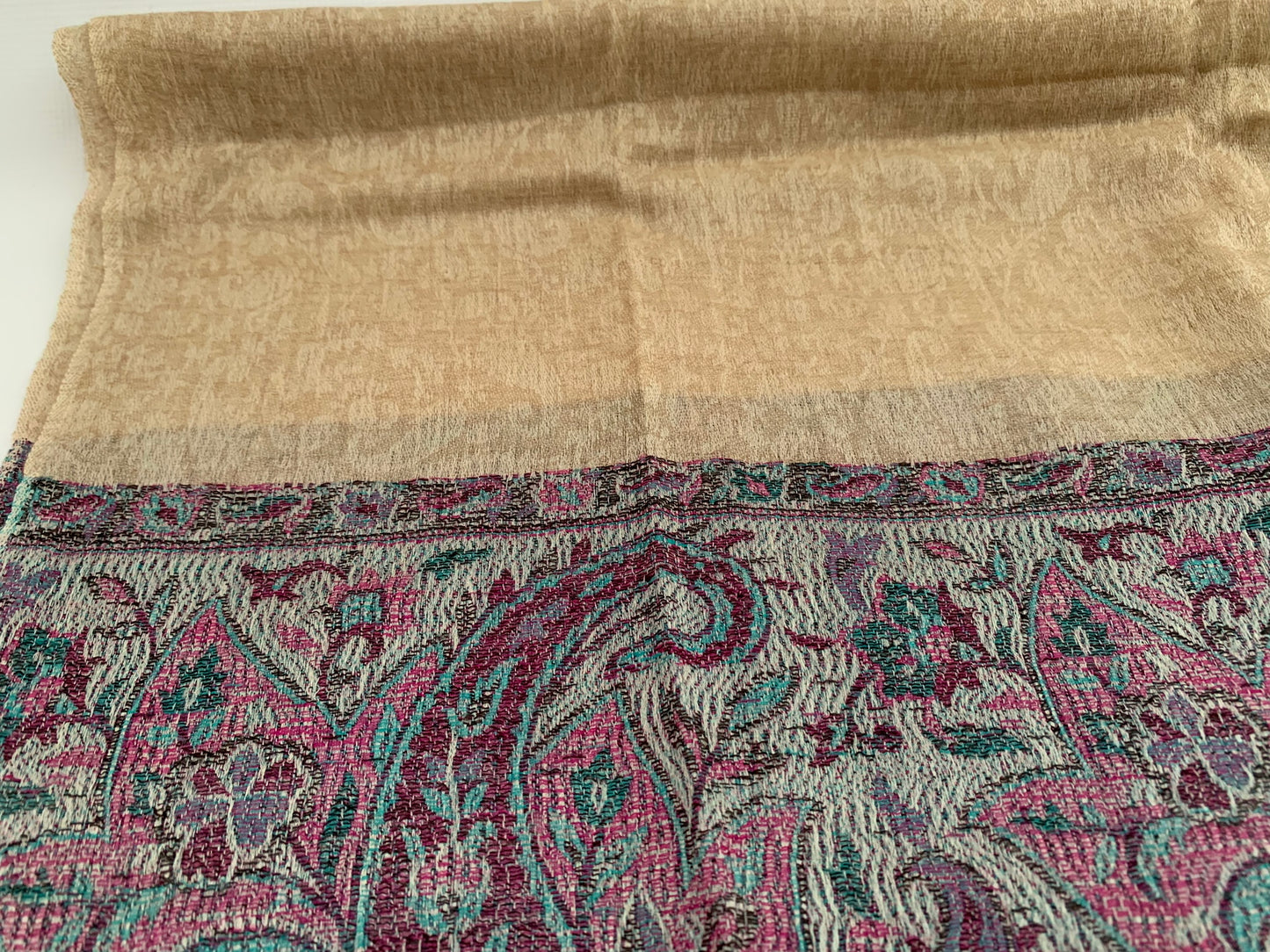 Handmade Personalised Initials 100% Cashmere Patterned Scarf - Konmay London