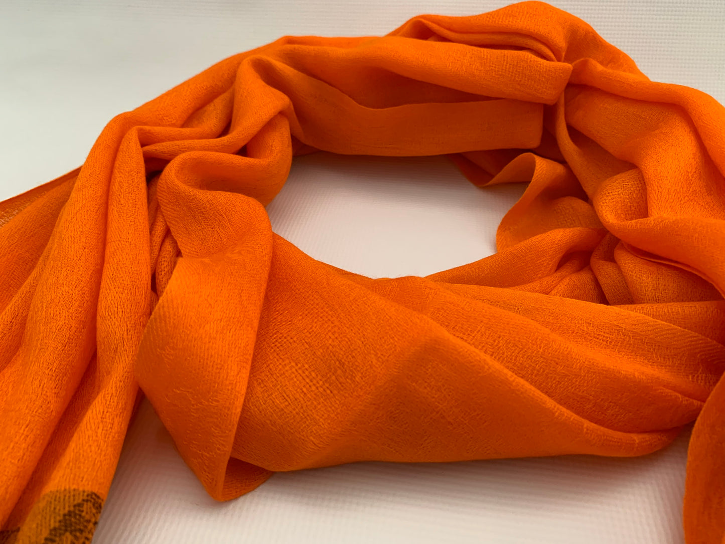 Handmade Personalised Initials 100% Cashmere Patterned Scarf - Konmay London