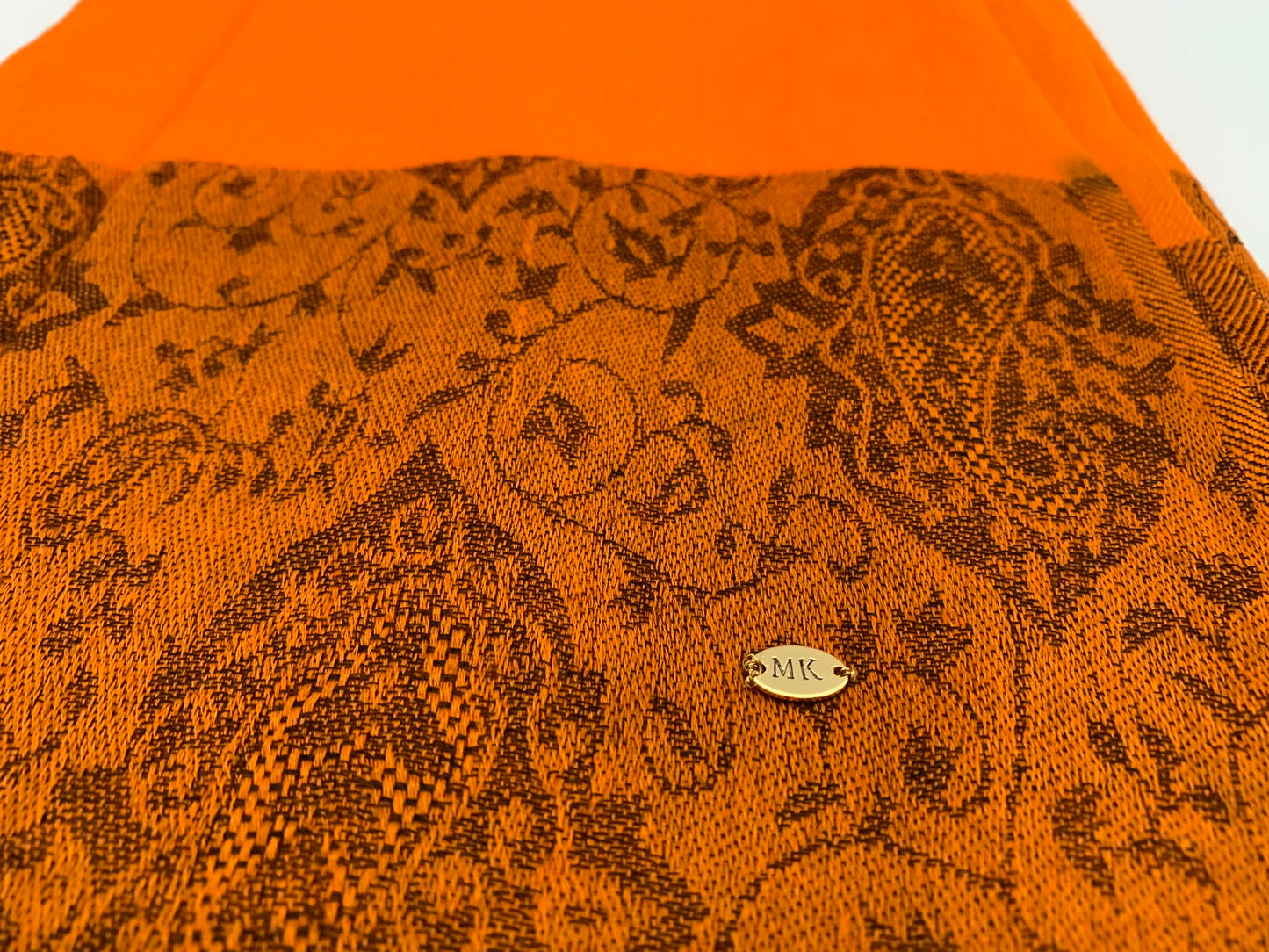Handmade Personalised Initials 100% Cashmere Patterned Scarf - Konmay London