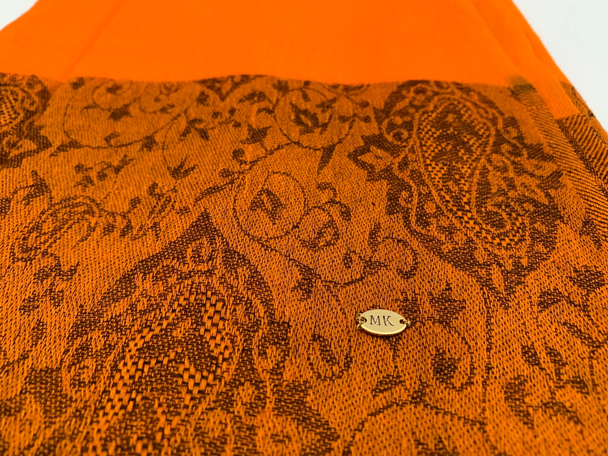 Handmade Personalised Initials 100% Cashmere Patterned Scarf - Konmay London