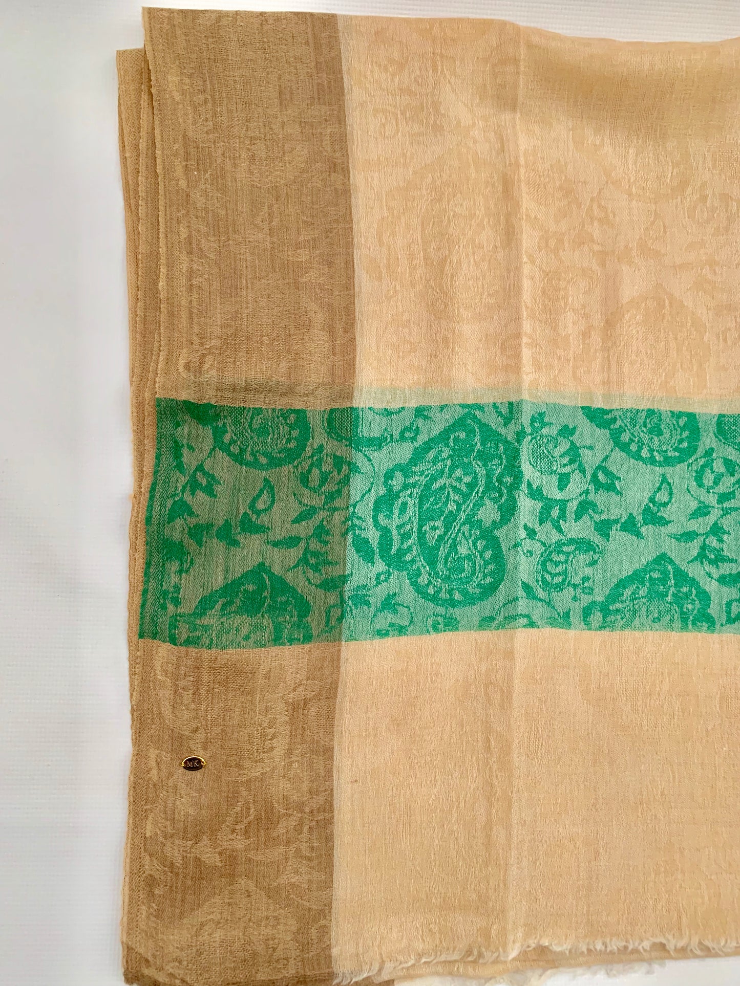 Handmade Personalised Initials 100% Cashmere Patterned Scarf - Konmay London