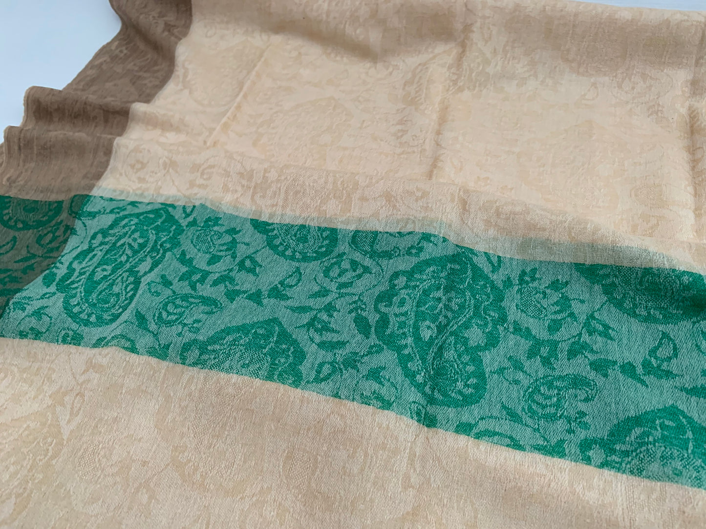 Handmade Personalised Initials 100% Cashmere Patterned Scarf - Konmay London