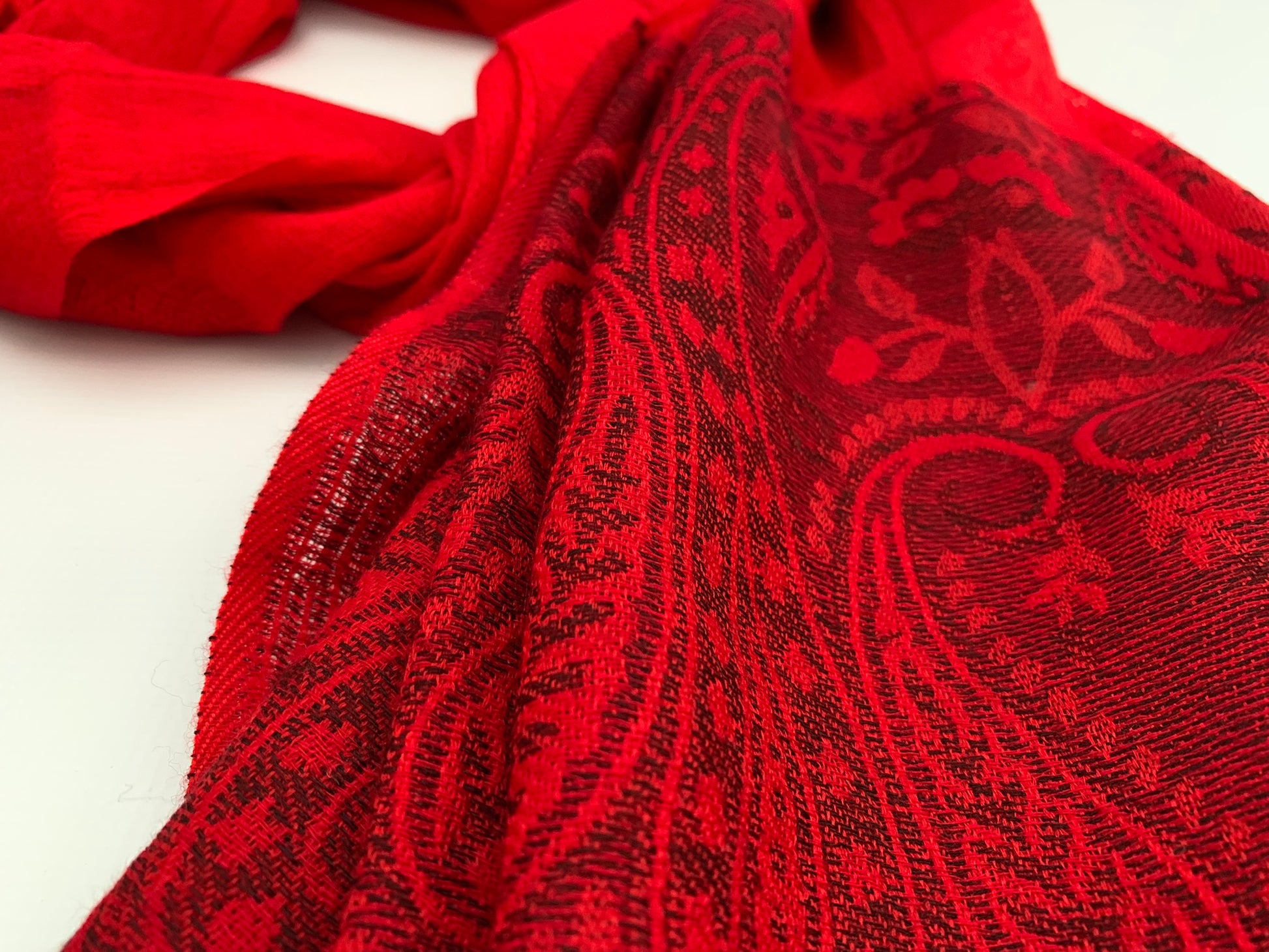 Handmade Personalised Initials 100% Cashmere Patterned Scarf - Konmay London