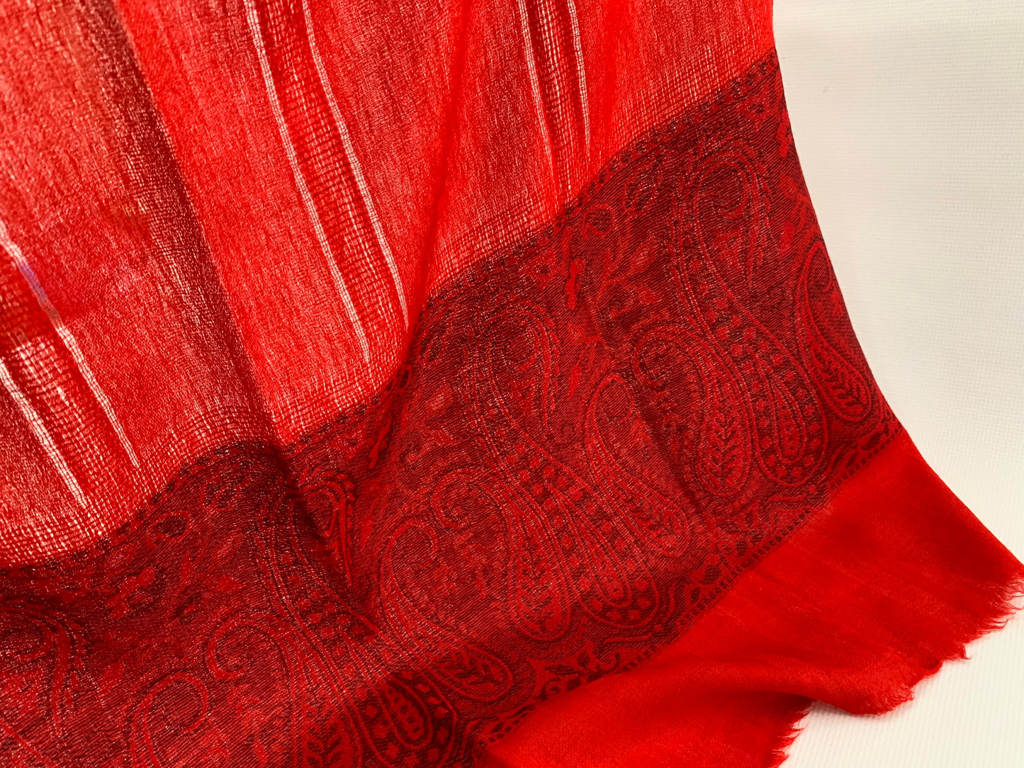 Handmade Personalised Initials 100% Cashmere Patterned Scarf - Konmay London