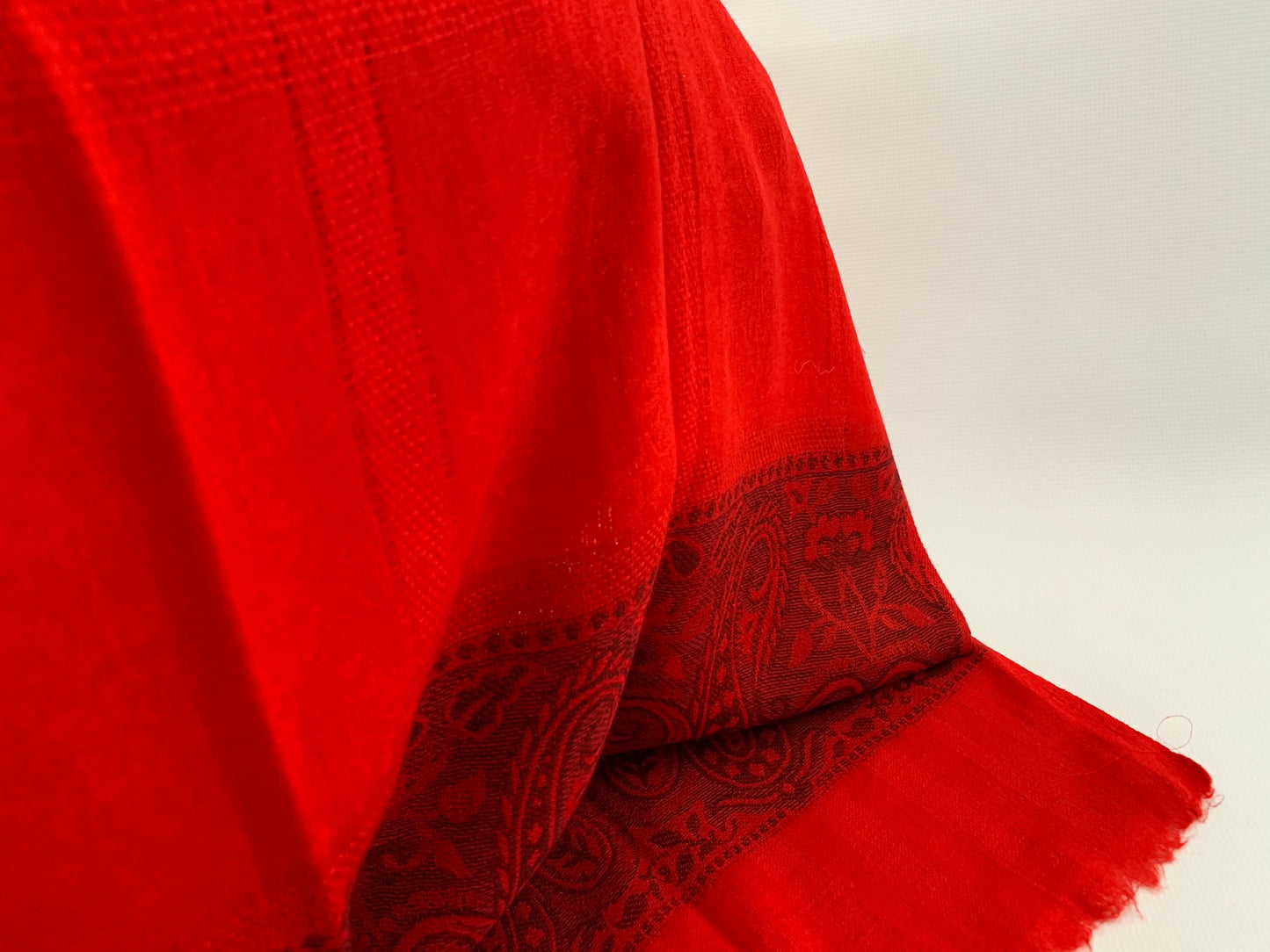 Handmade Personalised Initials 100% Cashmere Patterned Scarf - Konmay London