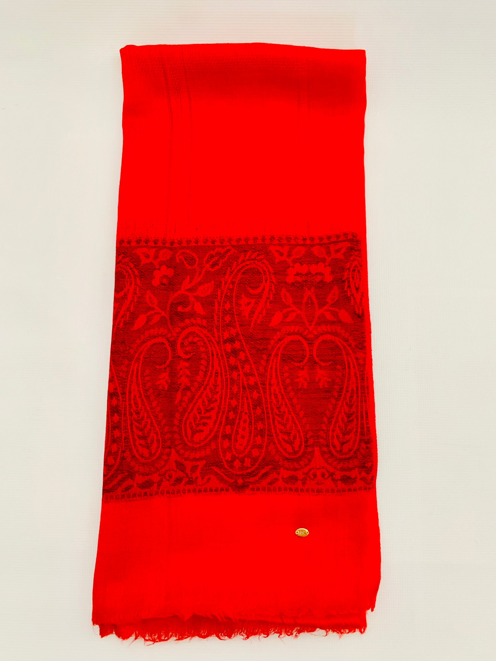 Handmade Personalised Initials 100% Cashmere Patterned Scarf - Konmay London