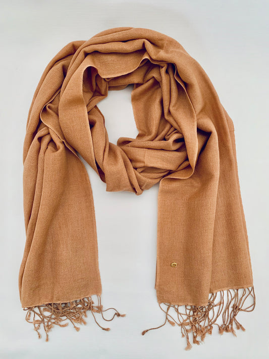 Handmade Personalised Initials 70/30 % Cashmere & Silk Pashmina Scarf - Konmay London