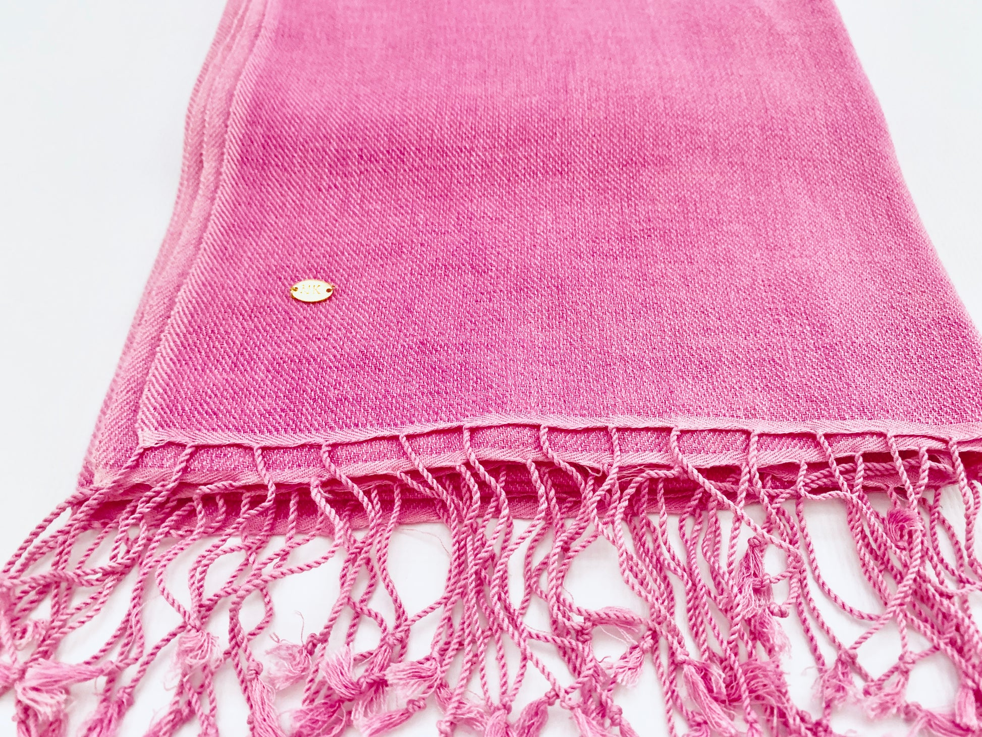 Handmade Personalised Initials 70/30 % Cashmere & Silk Pashmina Scarf - Konmay London