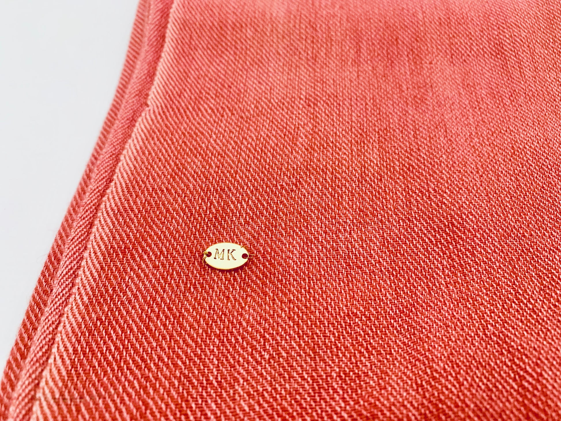 Handmade Personalised Initials 70/30 % Cashmere & Silk Pashmina Scarf - Konmay London