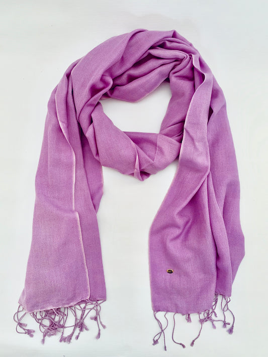 Handmade Personalised Initials 70/30 % Cashmere & Silk Pashmina Scarf - Konmay London