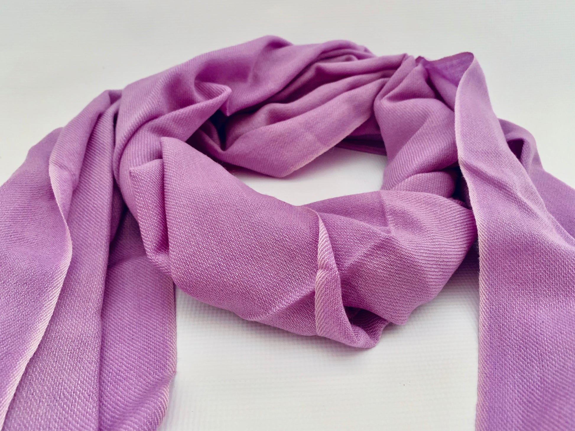 Handmade Personalised Initials 70/30 % Cashmere & Silk Pashmina Scarf - Konmay London