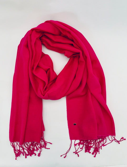 Handmade Personalised Initials 70/30 % Cashmere & Silk Pashmina Scarf - Konmay London