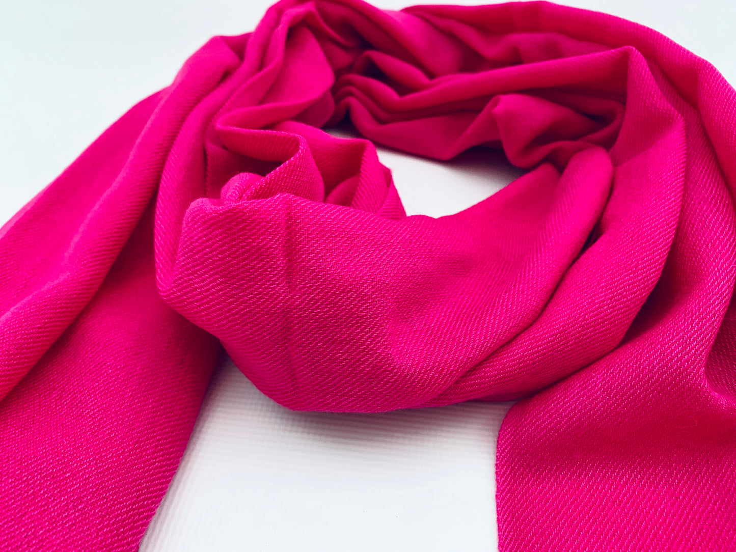 Handmade Personalised Initials 70/30 % Cashmere & Silk Pashmina Scarf - Konmay London