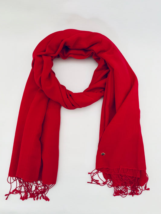 Handmade Personalised Initials 70/30 % Cashmere & Silk Pashmina Scarf - Konmay London