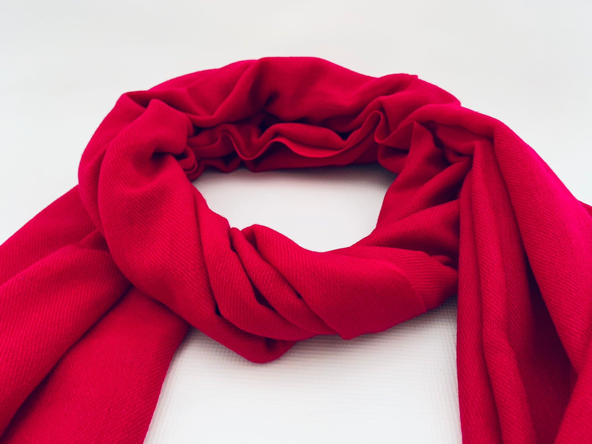 Handmade Personalised Initials 70/30 % Cashmere & Silk Pashmina Scarf - Konmay London