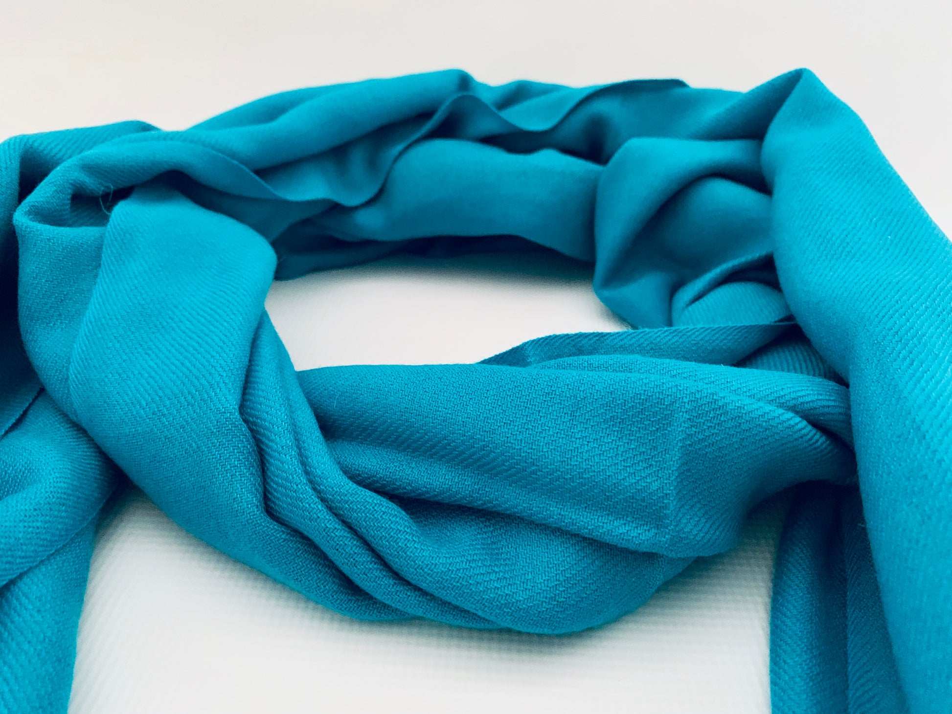 Handmade Personalised Initials 70/30 % Cashmere & Silk Pashmina Scarf - Konmay London
