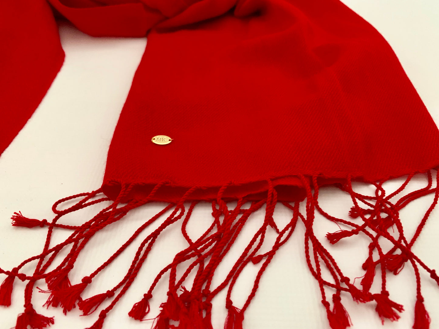 Handmade Personalised Initials 70/30 % Cashmere & Silk Pashmina Scarf - Konmay London