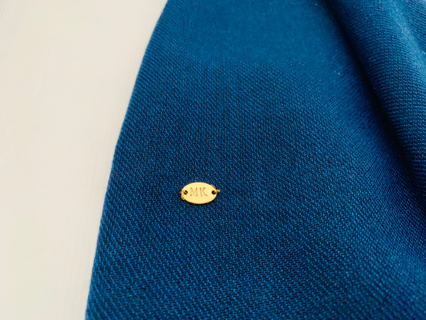 Handmade Personalised Initials 70/30 % Cashmere & Silk Pashmina Scarf - Konmay London