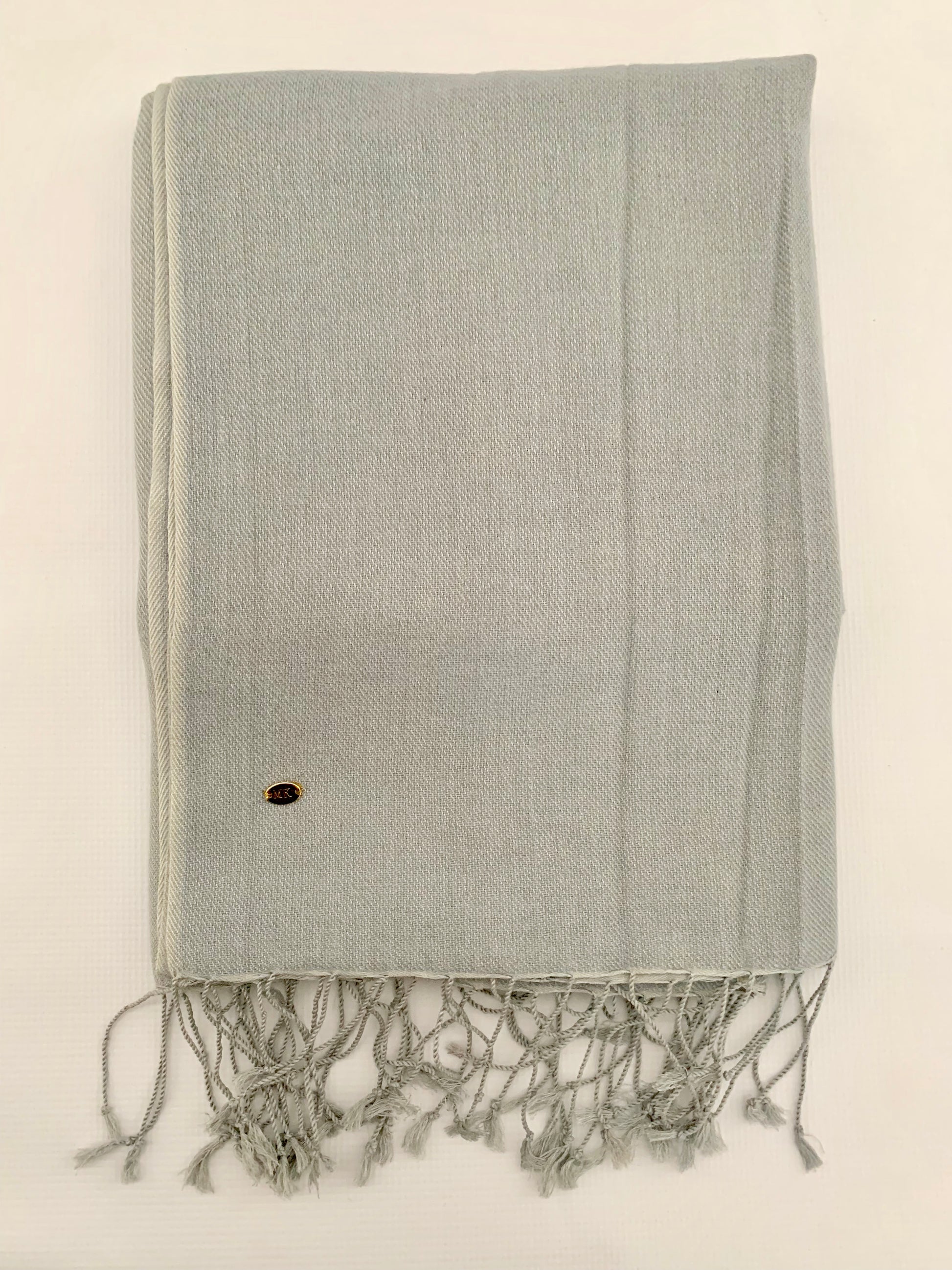 Handmade Personalised Initials 70/30 % Cashmere & Silk Pashmina Scarf - Konmay London