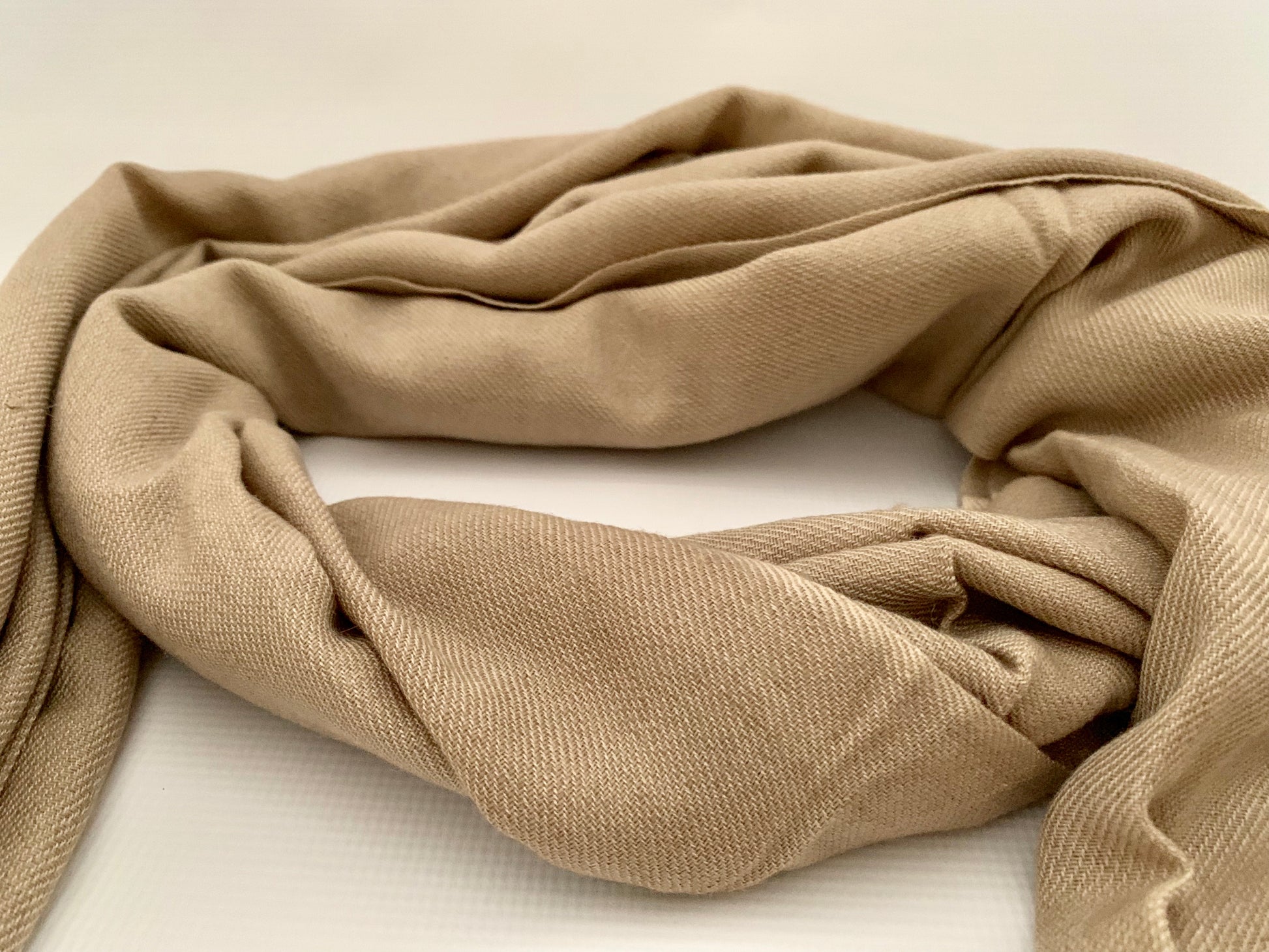 Handmade Personalised Initials 70/30 % Cashmere & Silk Pashmina Scarf - Konmay London
