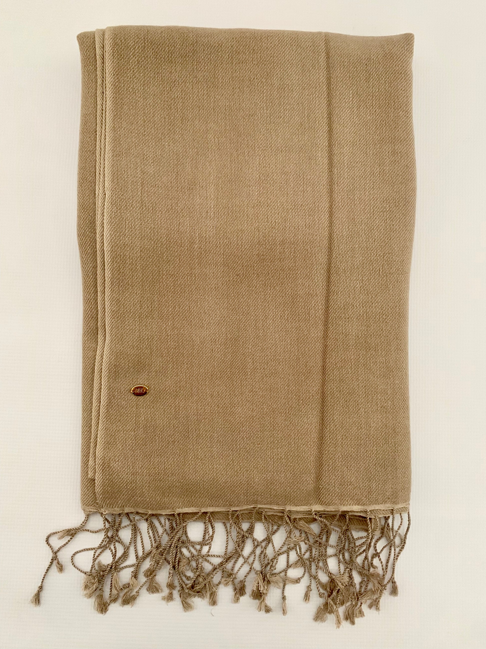 Handmade Personalised Initials 70/30 % Cashmere & Silk Pashmina Scarf - Konmay London