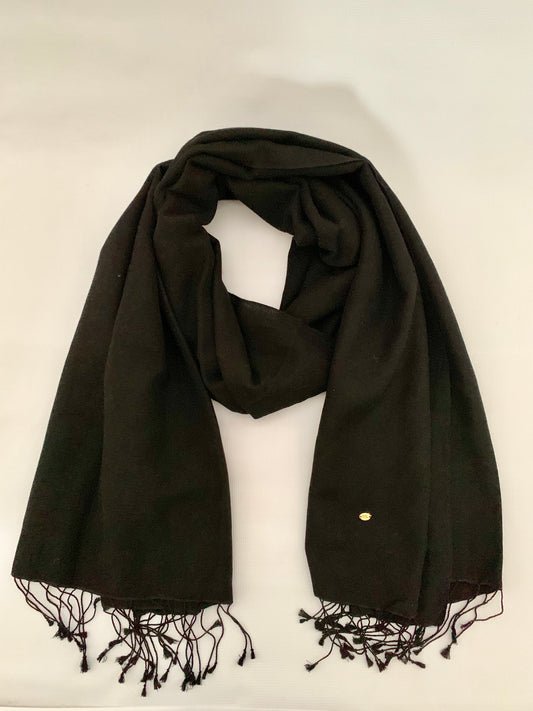 Handmade Personalised Initials 70/30 % Cashmere & Silk Pashmina Scarf - Konmay London