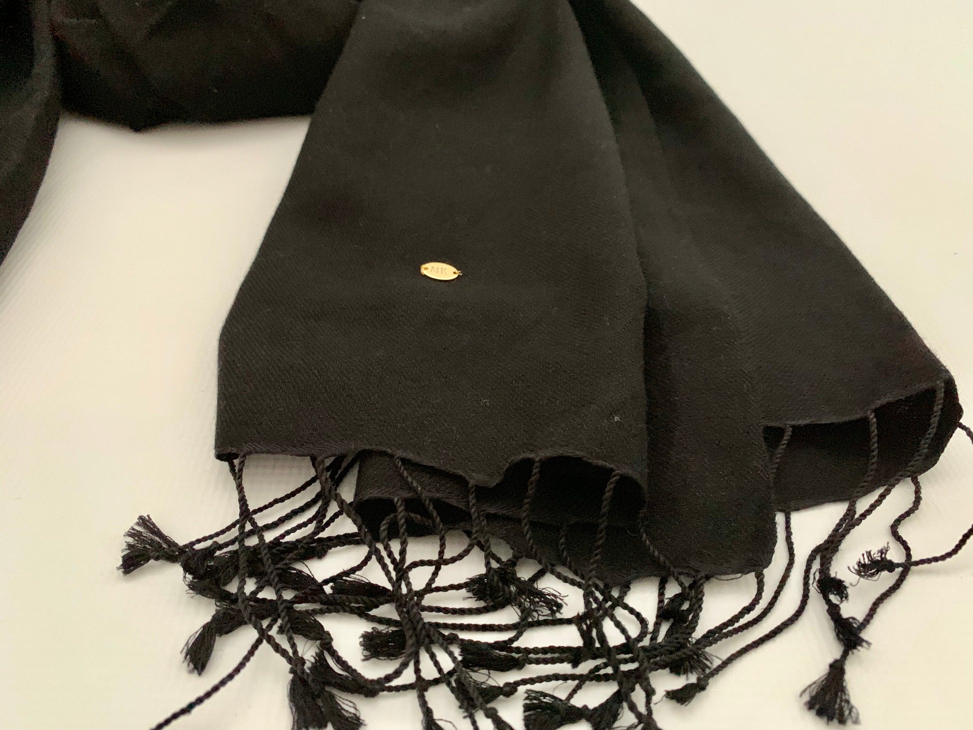 Handmade Personalised Initials 70/30 % Cashmere & Silk Pashmina Scarf - Konmay London