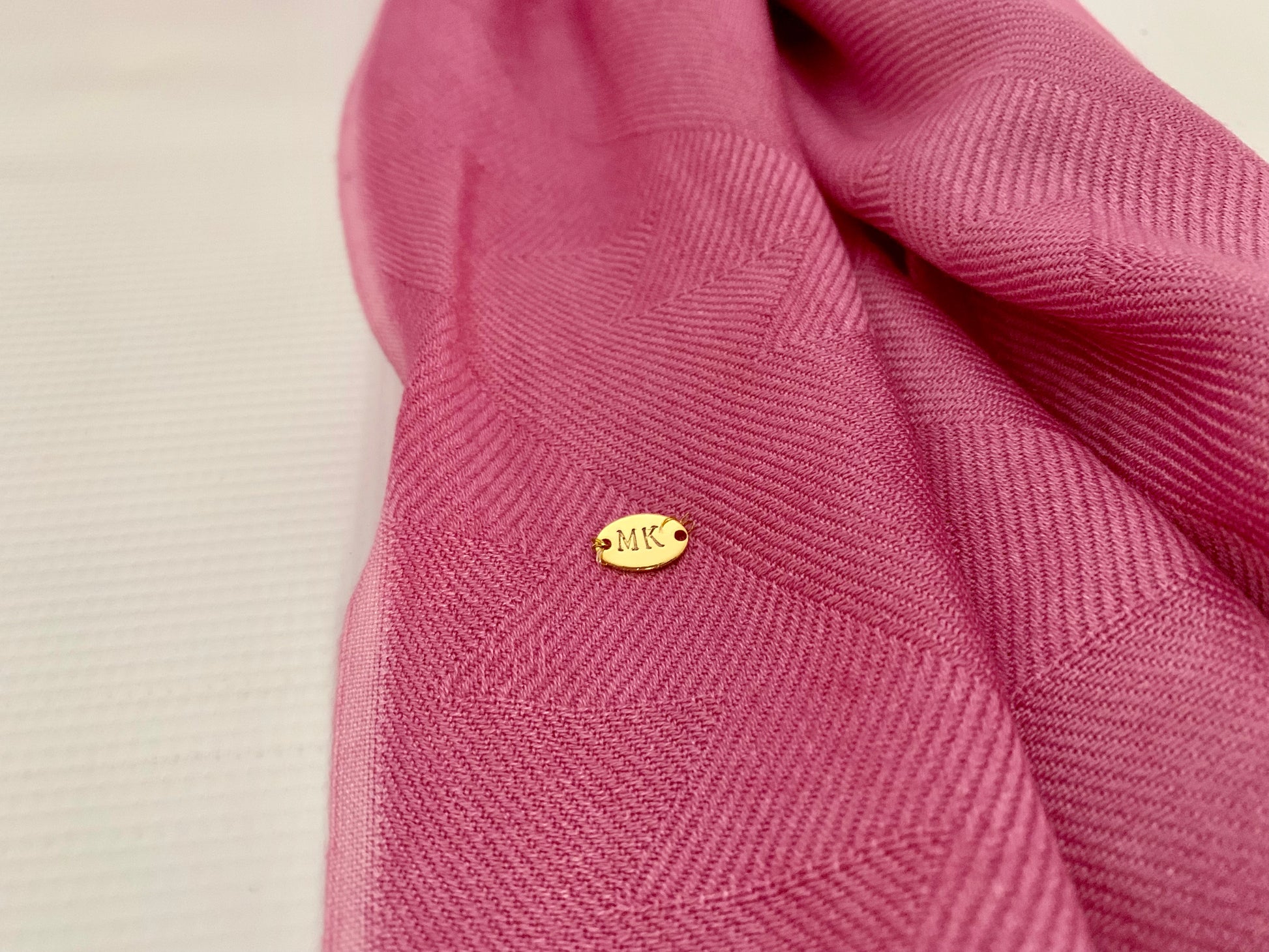 Personalised Initials Bamboo Fibre Scarf - Konmay London