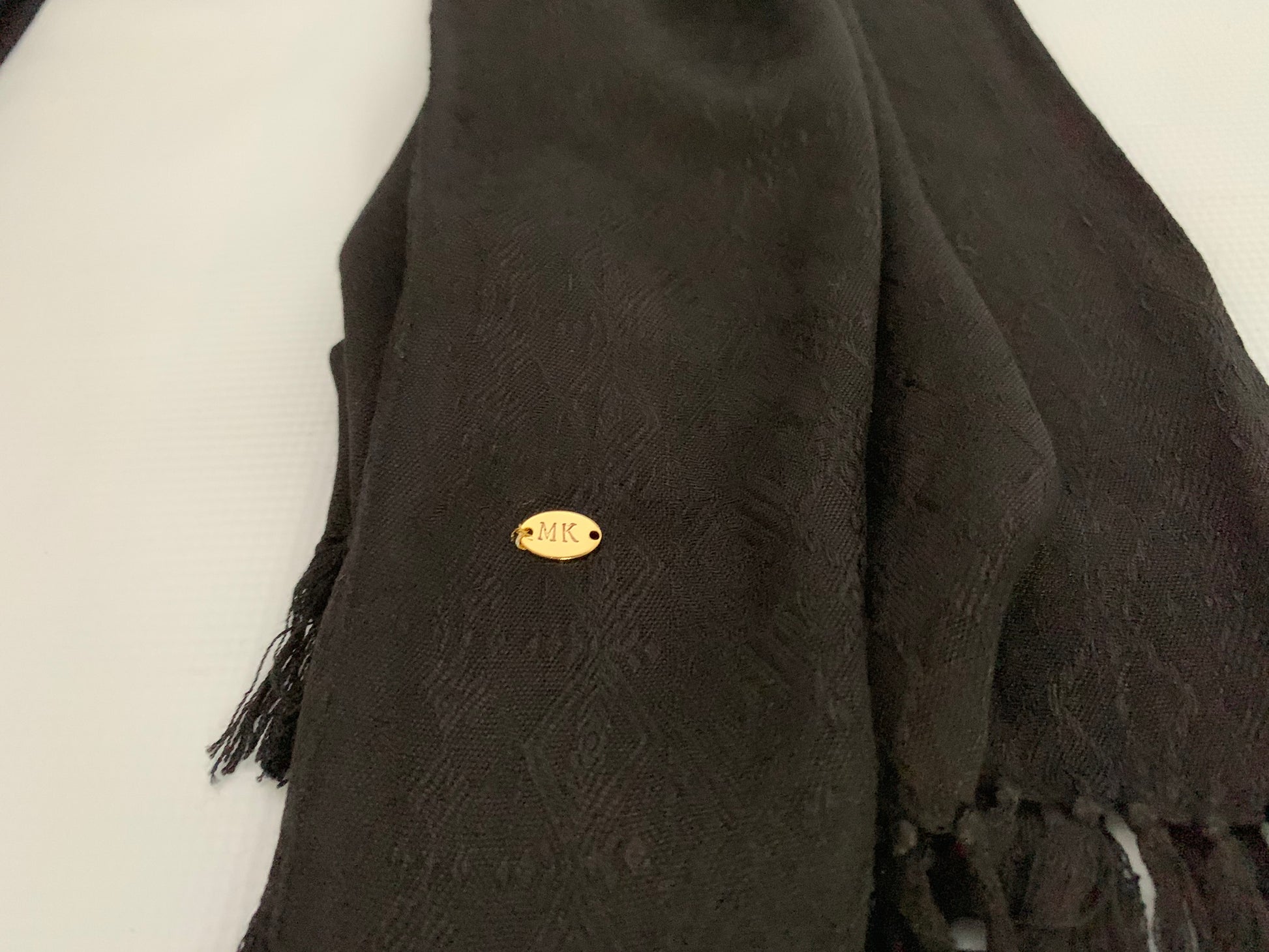 Personalised Initials Bamboo Fibre Scarf - Konmay London