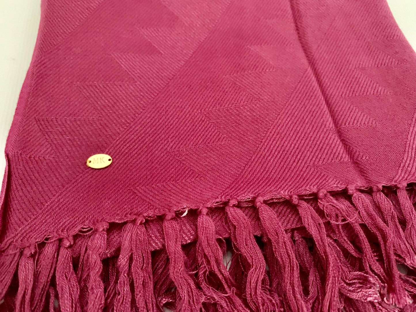 Personalised Initials Bamboo Fibre Scarf - Konmay London