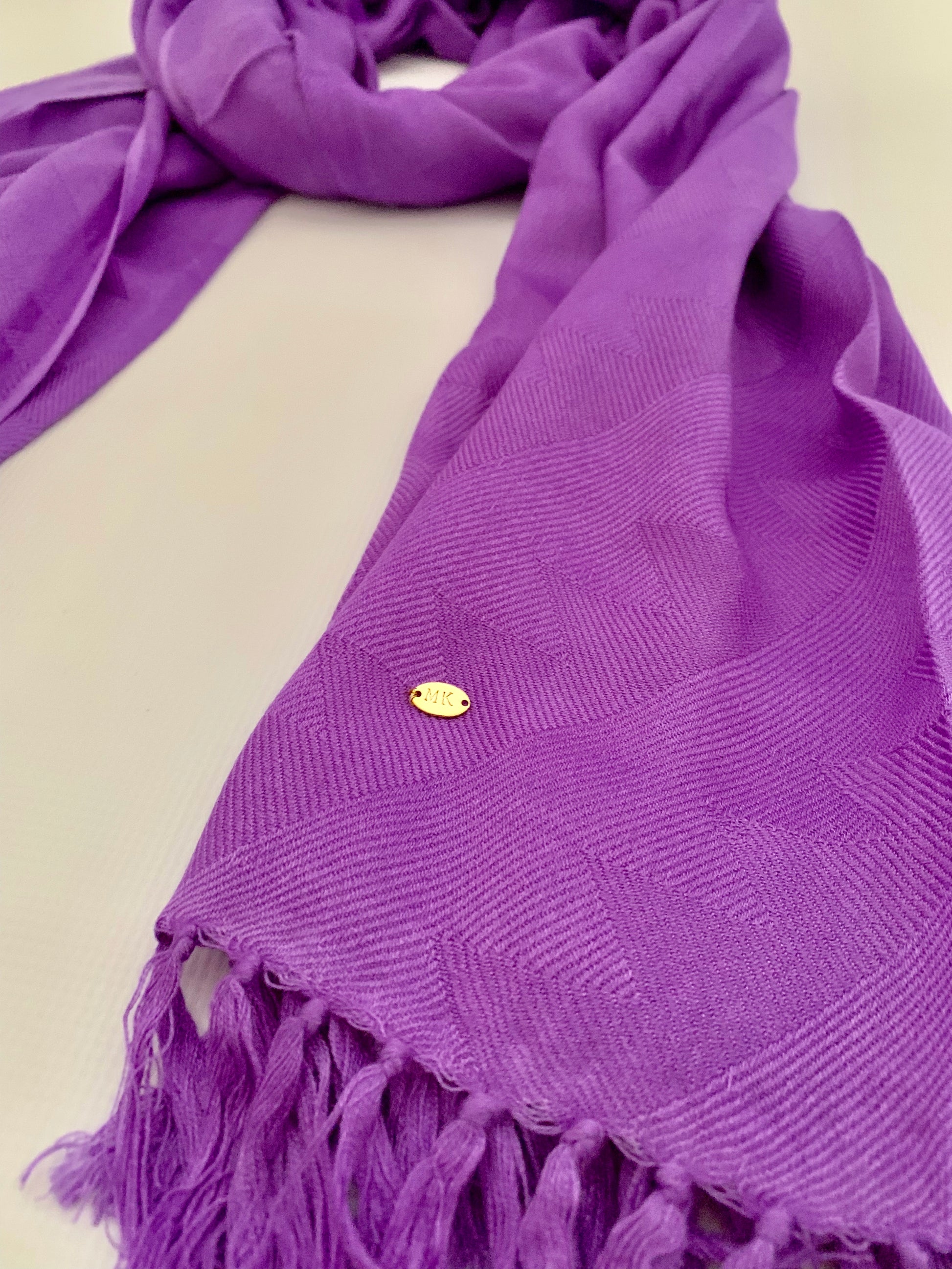 Personalised Initials Bamboo Fibre Scarf - Konmay London