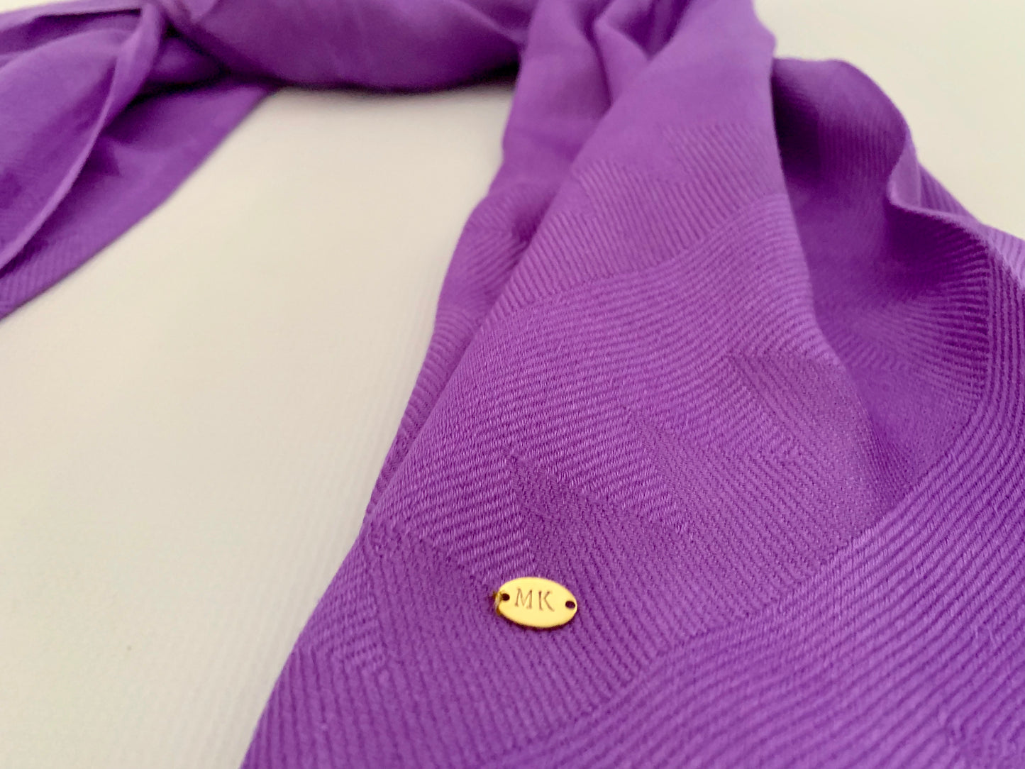 Personalised Initials Bamboo Fibre Scarf - Konmay London