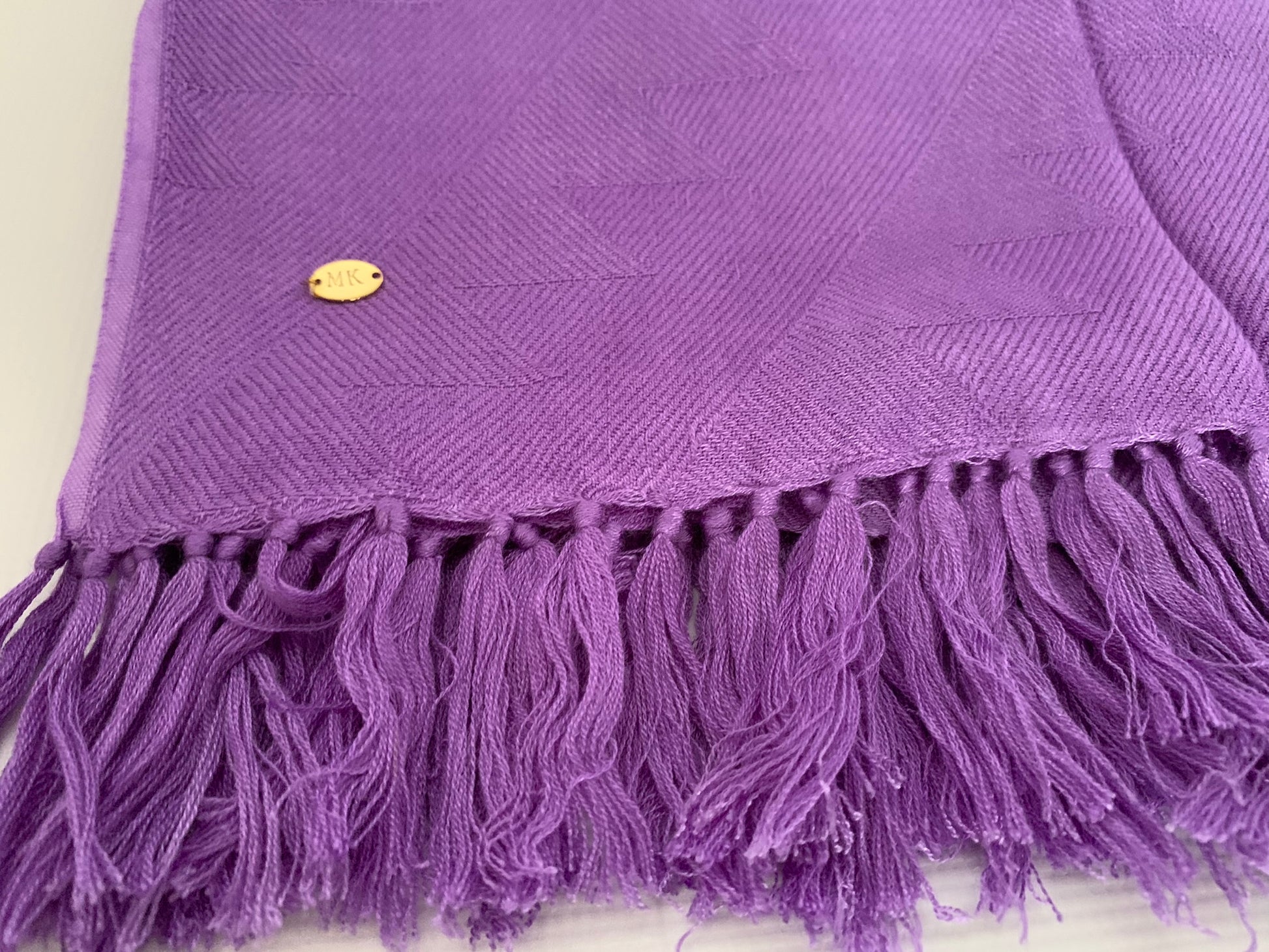 Personalised Initials Bamboo Fibre Scarf - Konmay London