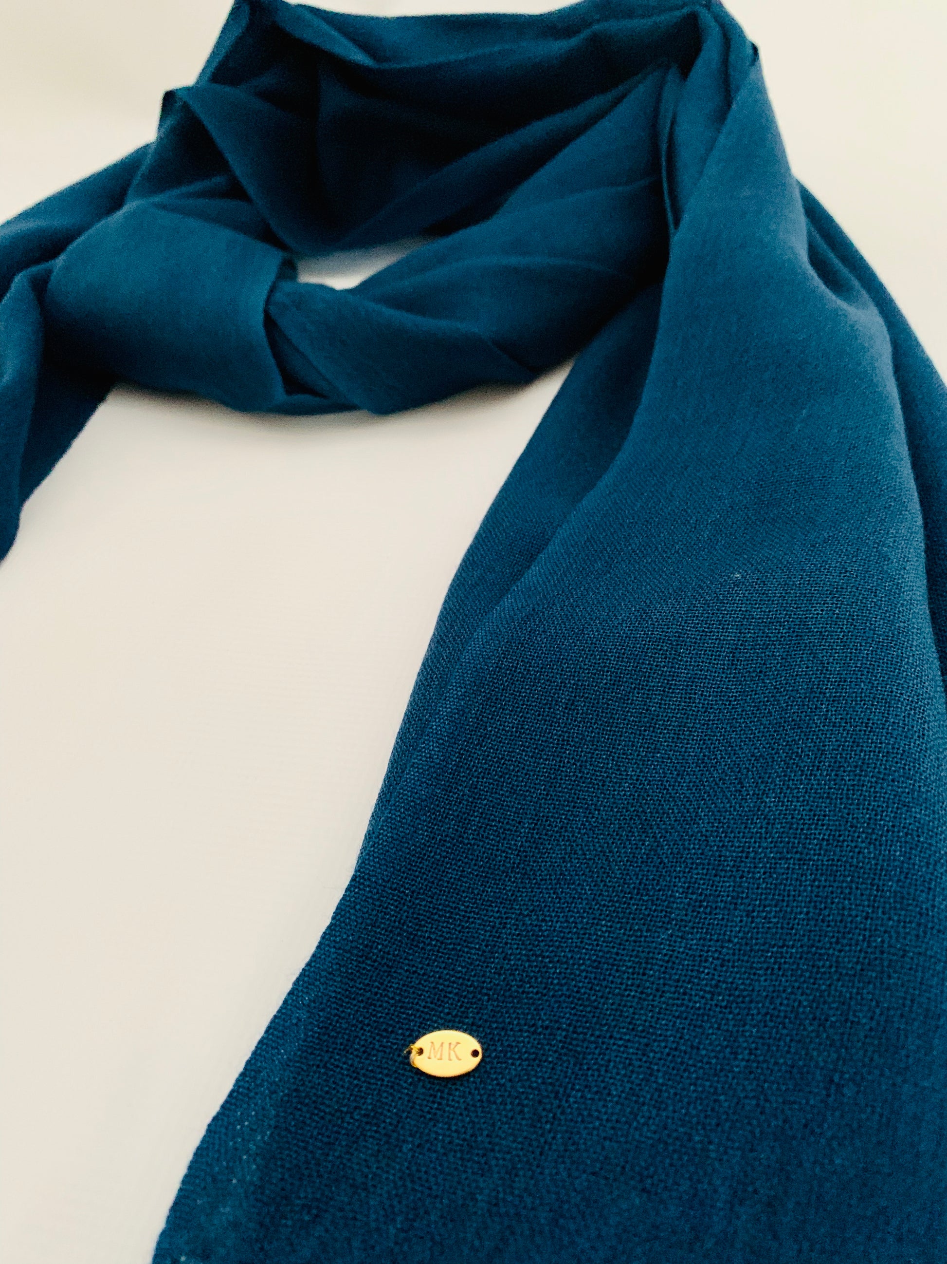 Handmade Personalised Initials 100% Cashmere Scarf - Konmay London