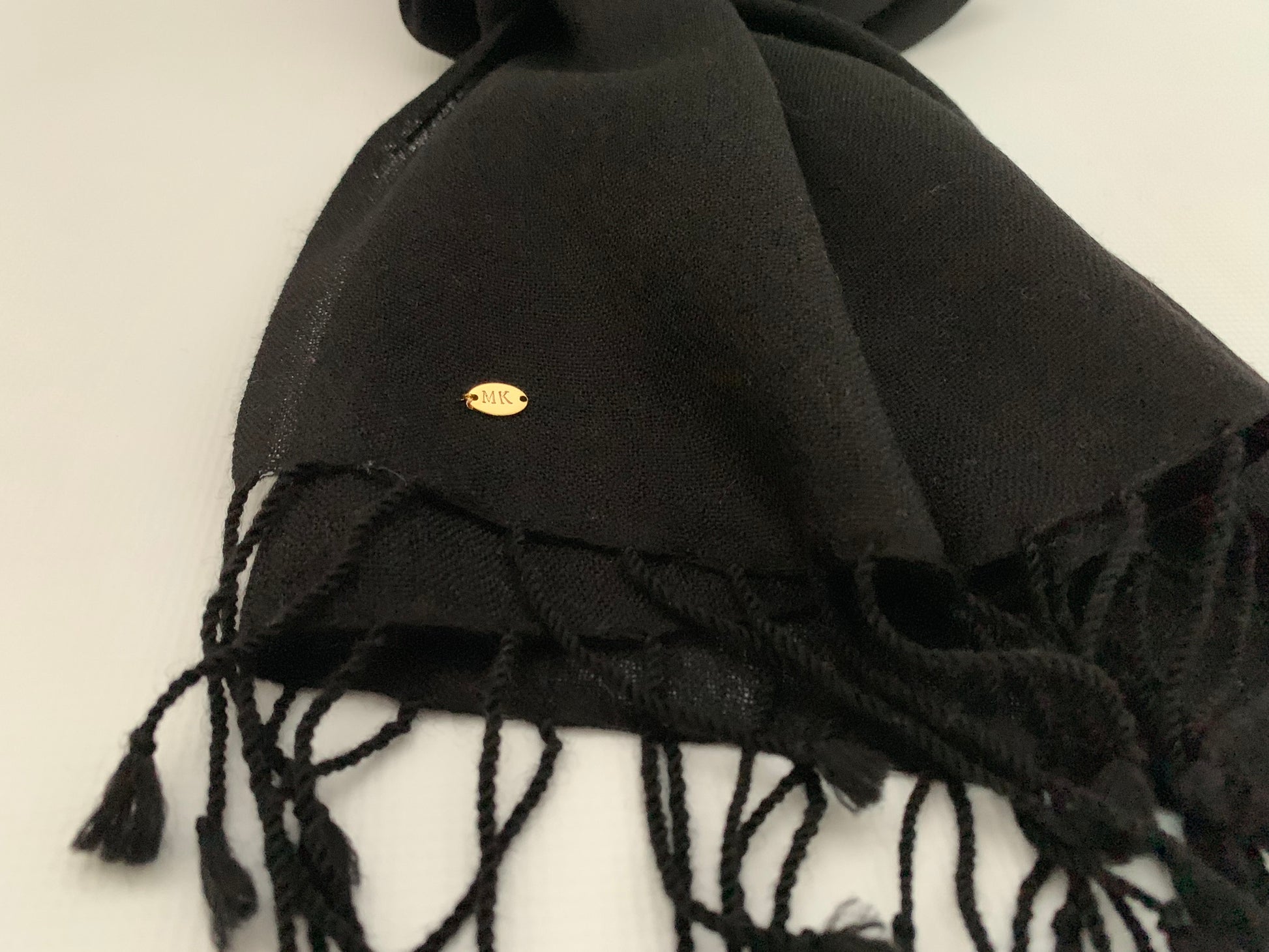 Handmade Personalised Initials 100% Cashmere Scarf - Konmay London