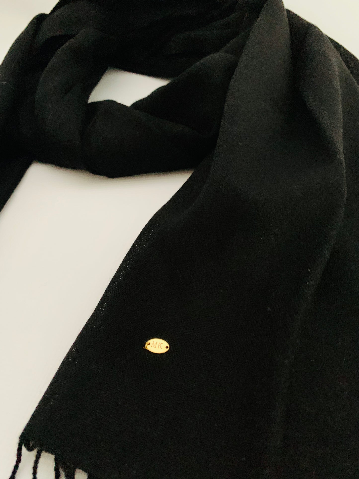 Handmade Personalised Initials 100% Cashmere Scarf - Konmay London