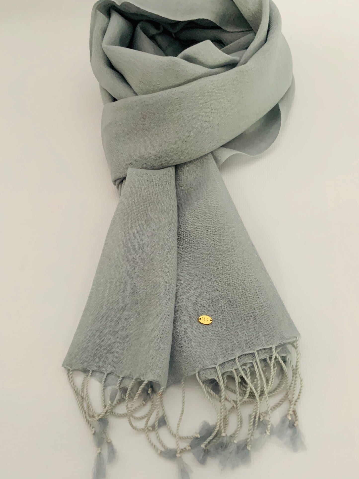Handmade Personalised Initials 100% Cashmere Scarf - Konmay London