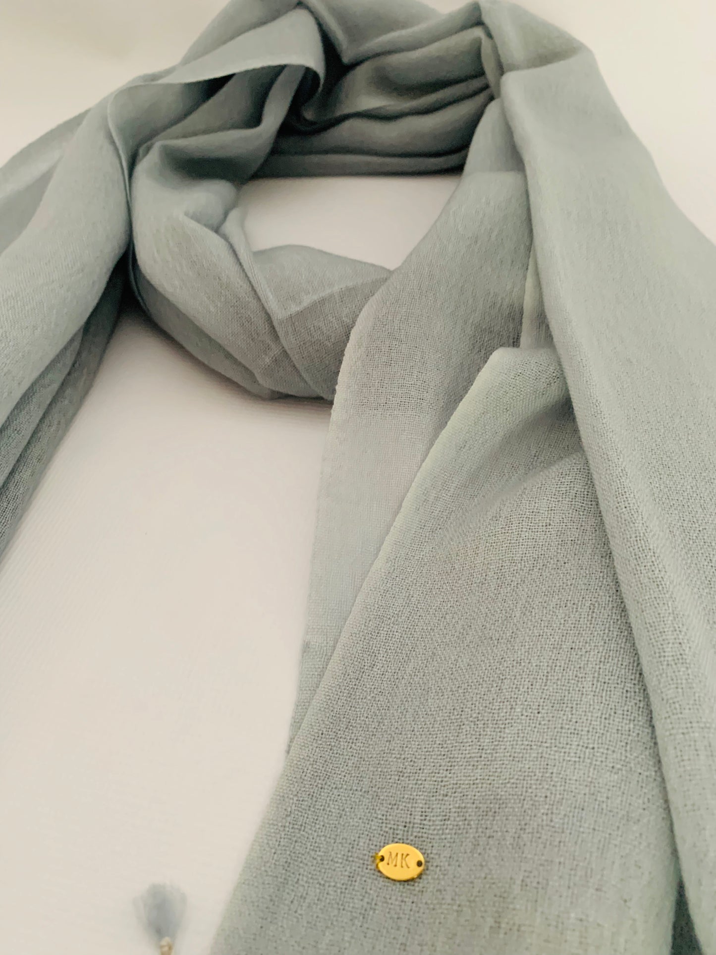 Handmade Personalised Initials 100% Cashmere Scarf - Konmay London