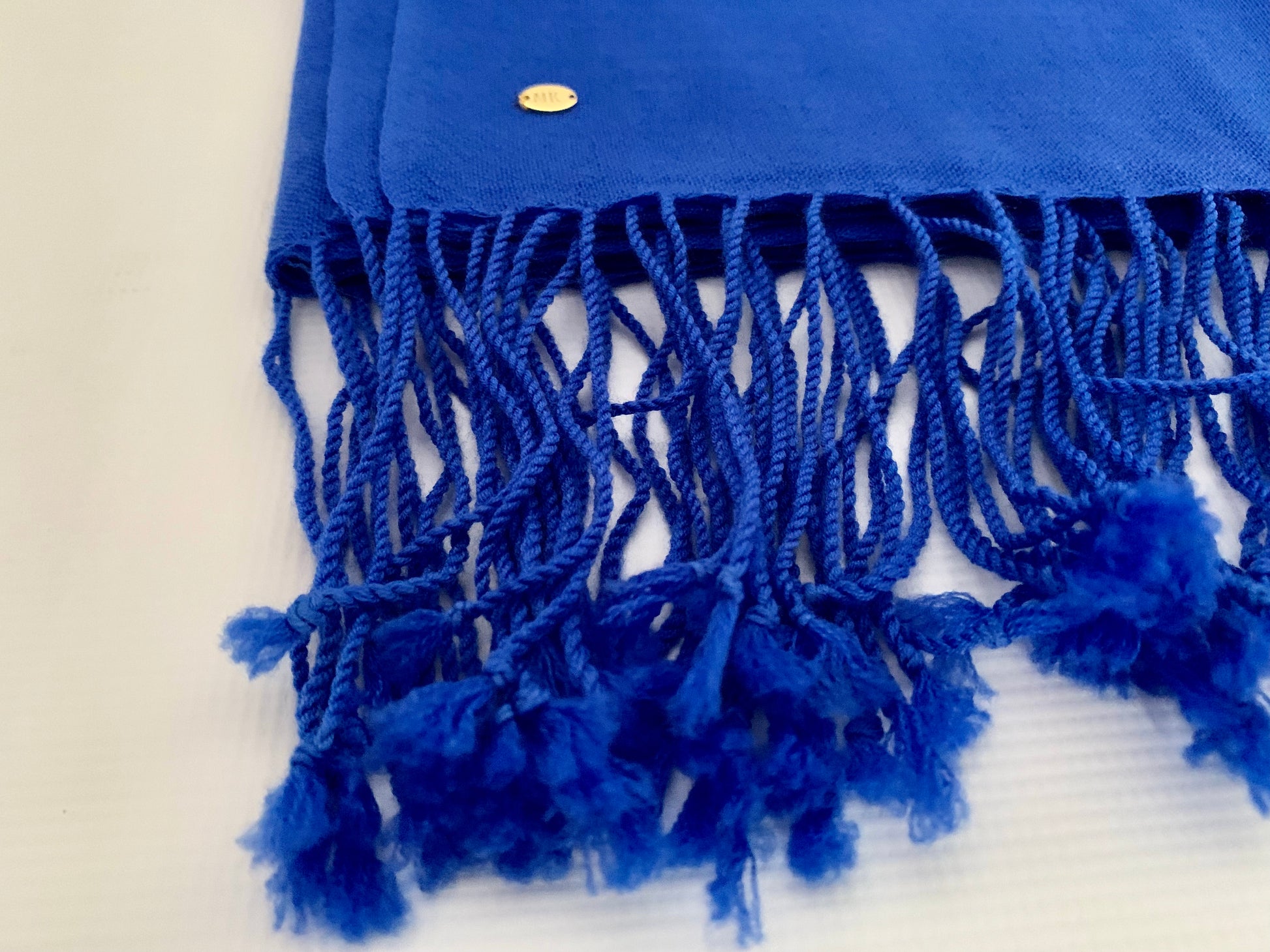 Handmade Personalised Initials 100% Cashmere Scarf - Konmay London