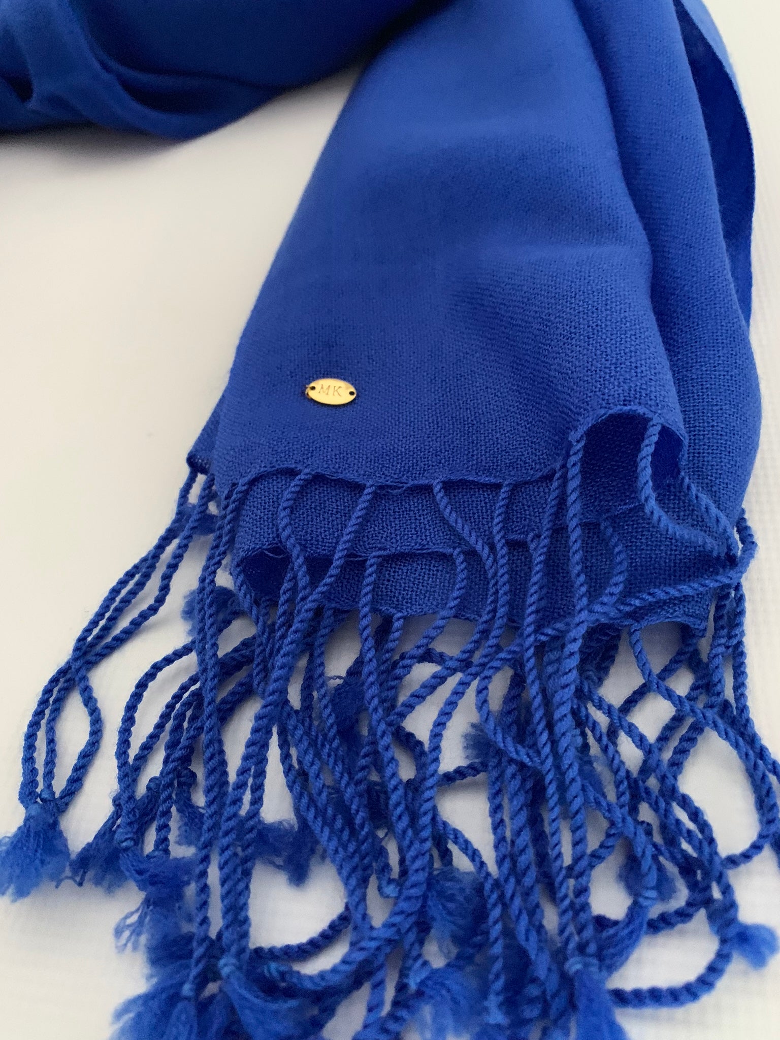Handmade Personalised Initials 100% Cashmere Scarf - Konmay London