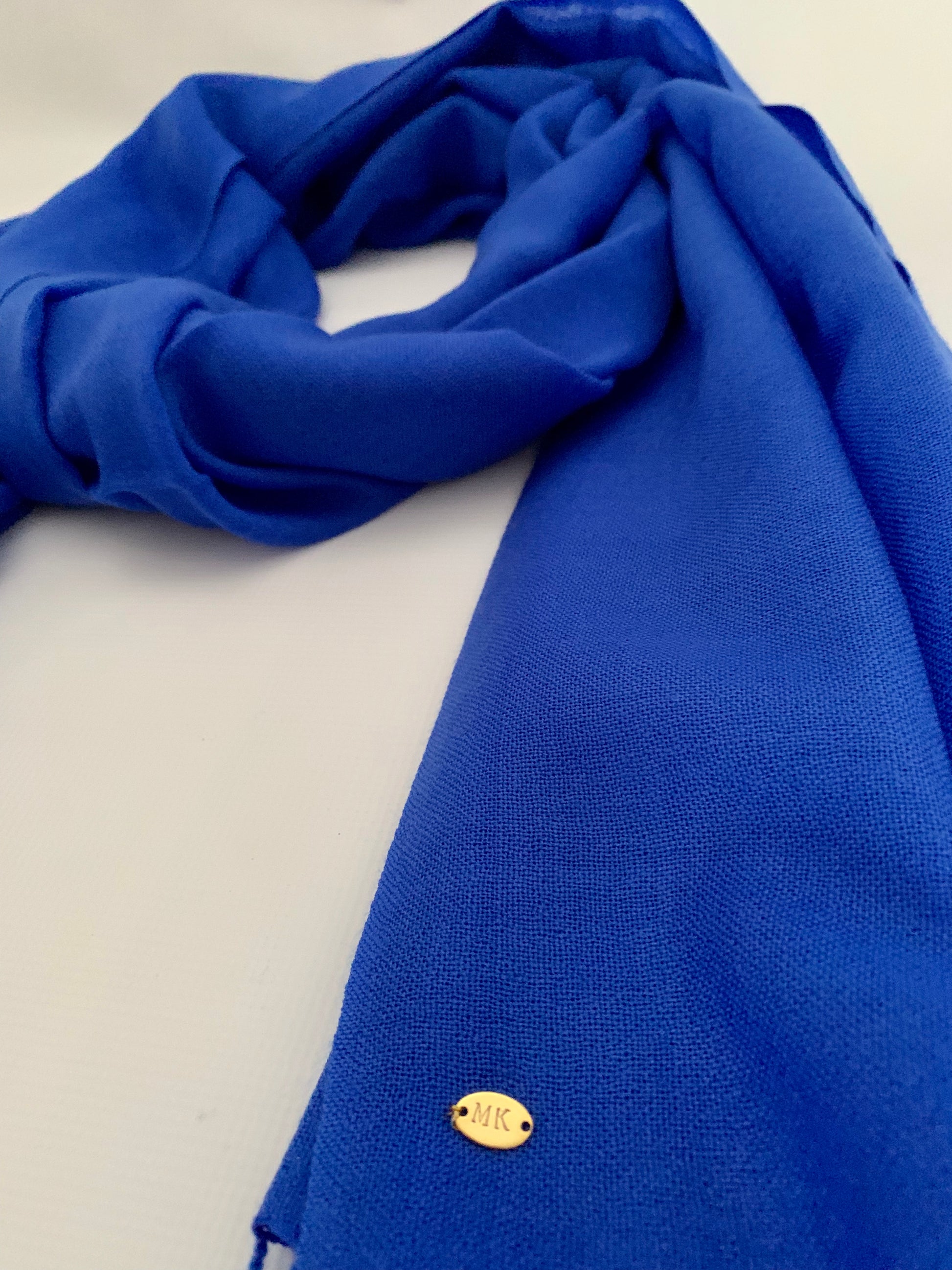 Handmade Personalised Initials 100% Cashmere Scarf - Konmay London