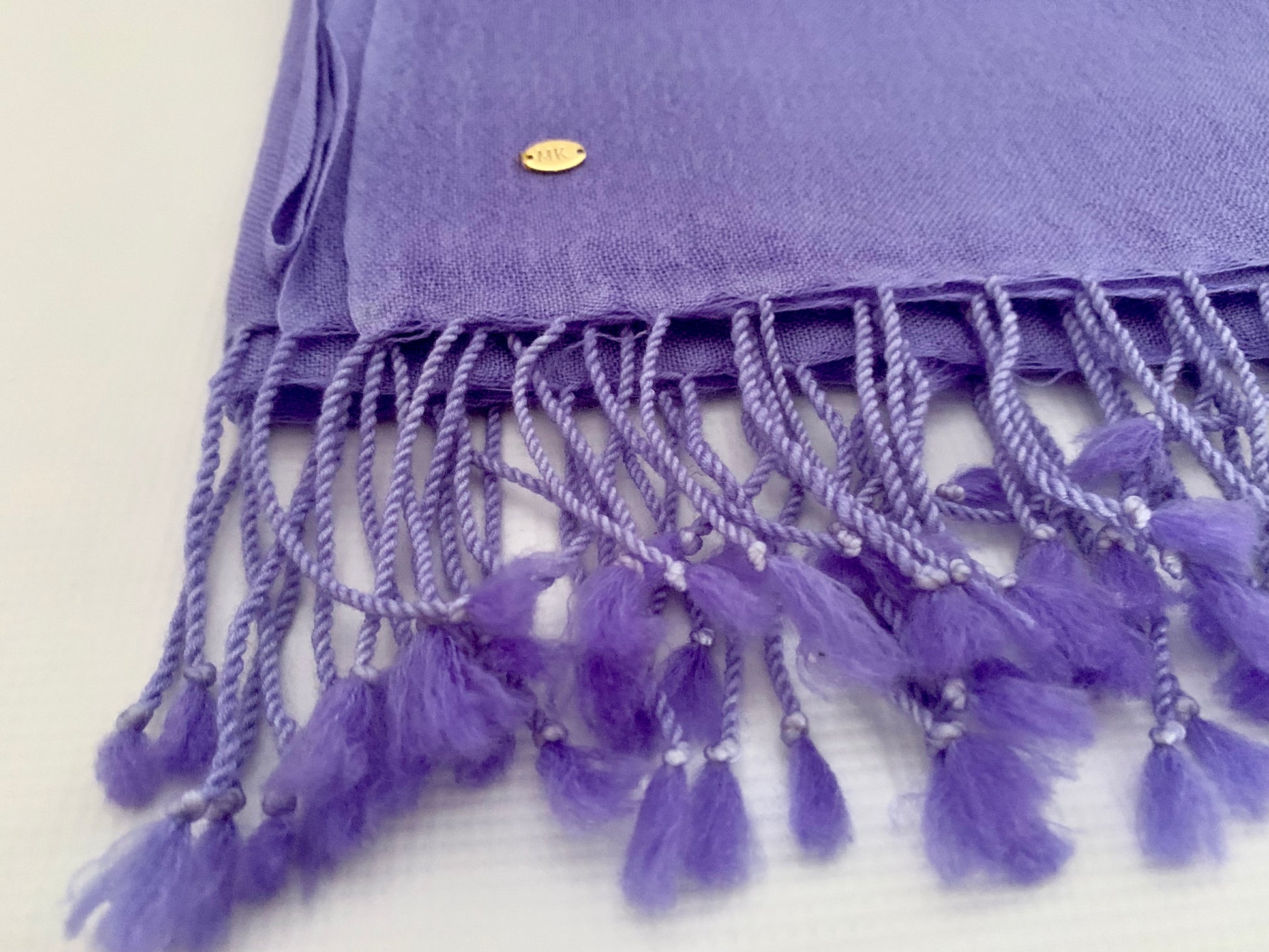 Handmade Personalised Initials 100% Cashmere Scarf - Konmay London